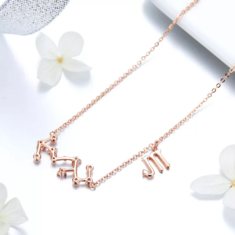 (imagen para) Collar estilo Pandora del signo de Escorpio - BSN025 - Ver 4