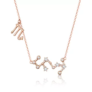 (imagen para) Collar estilo Pandora del signo de Escorpio - BSN025