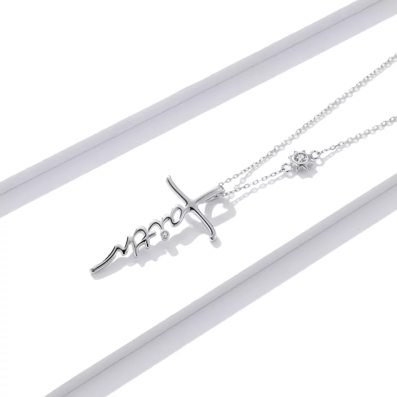 (imagen para) Collar estilo Pandora Fe de la Cruz - BSN231 - Ver 2