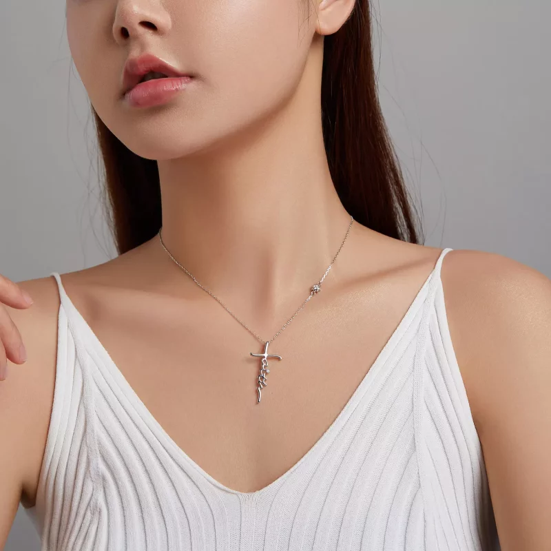 (imagen para) Collar estilo Pandora Fe de la Cruz - BSN231 - Ver 9