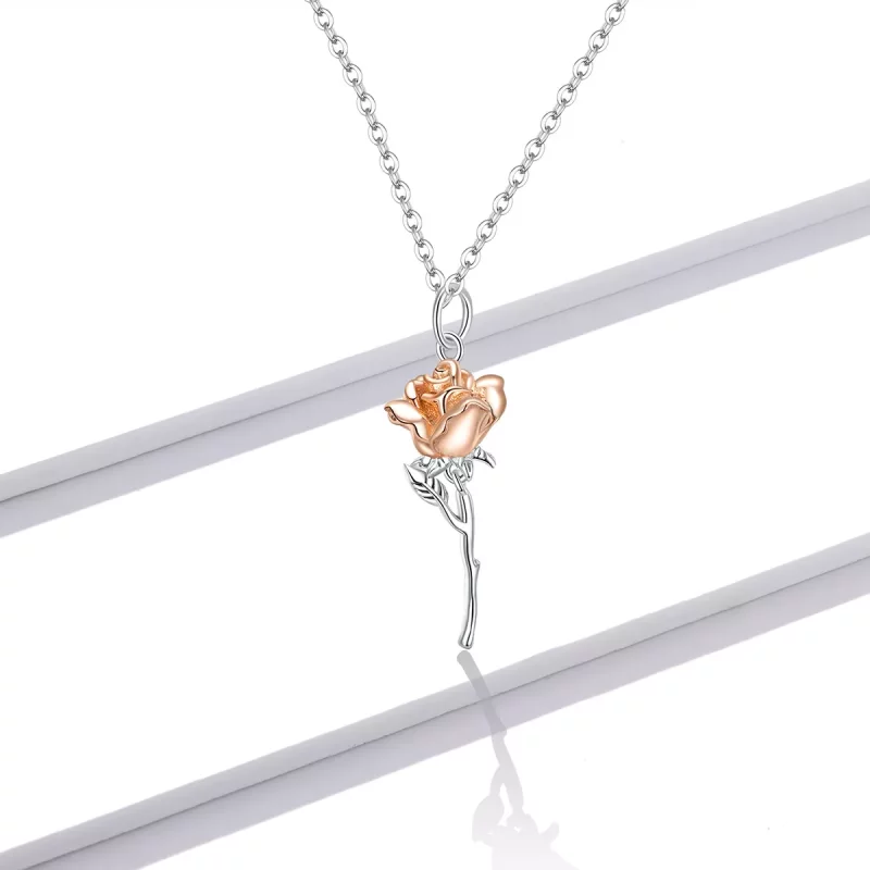 (imagen para) Collar estilo Pandora Graceful Rose - BSN190 - Ver 6