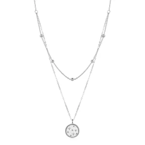 (imagen para) Collar estilo Pandora plateado con estrellas - SCN365