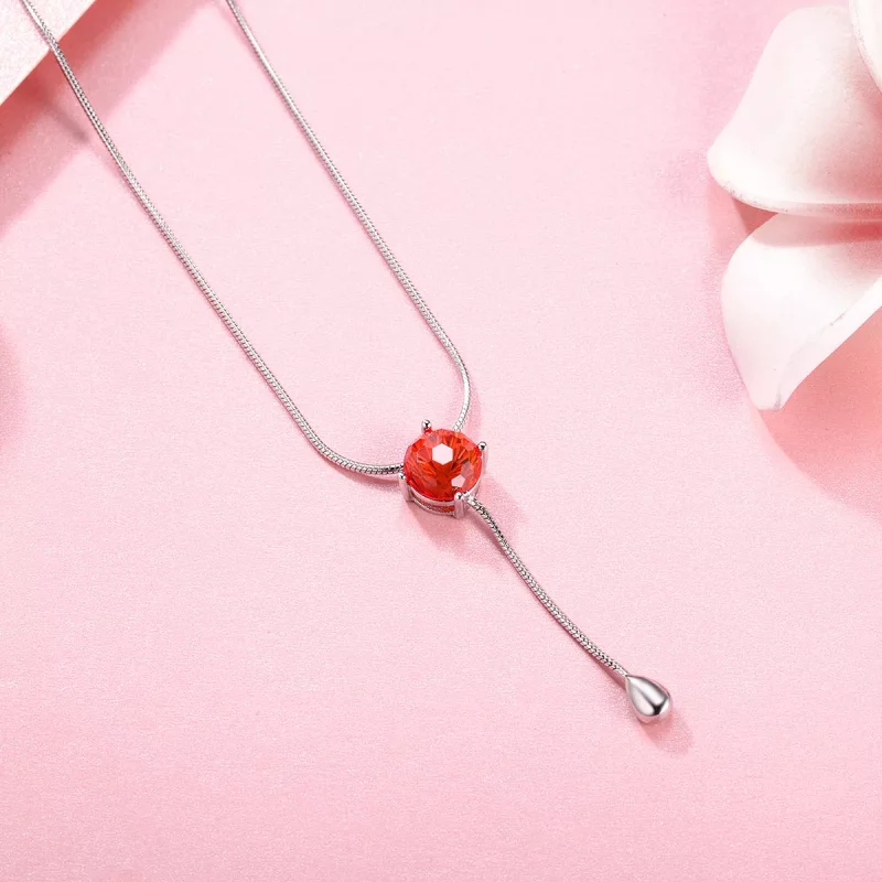 (imagen para) Collar estilo Pandora Plateado Lágrimas de Amor - SCN182 - Ver 6