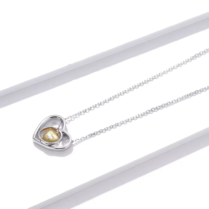 (imagen para) Collar estilo Pandora rodeado de corazones - BSN207 - Ver 2