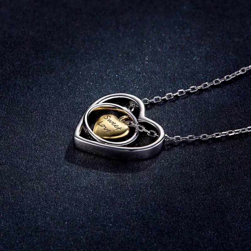 (imagen para) Collar estilo Pandora rodeado de corazones - BSN207 - Ver 5