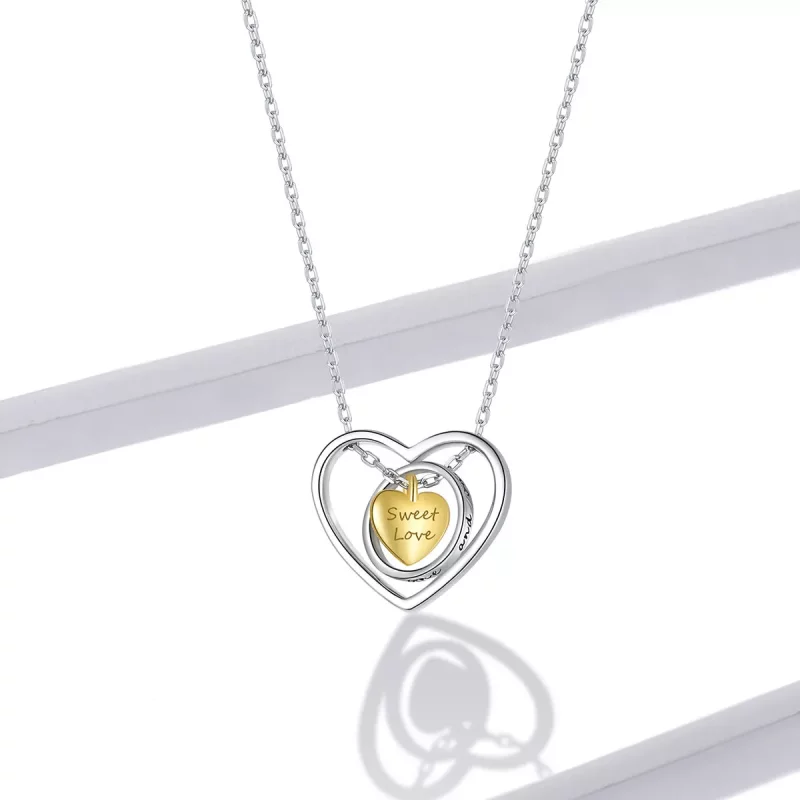 (imagen para) Collar estilo Pandora rodeado de corazones - BSN207 - Ver 6