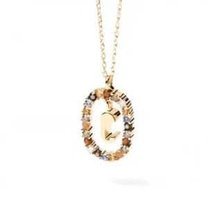 (imagen para) Collar estilo Pandora Shine con letra C - BSN245-C
