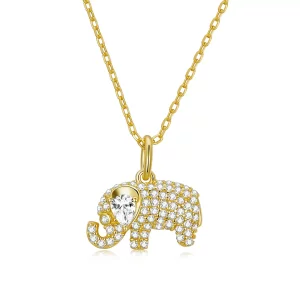 (imagen para) Collar Exquisito de Elefante al Estilo de Pandora - BSN239-B