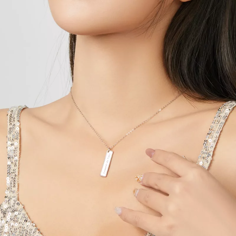(imagen para) Collar largo estilo Pandora de vida bien vivida - BSN167 - Ver 8