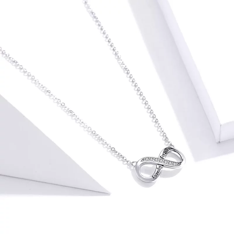(imagen para) Collar Pandora Style Plata Amor Ilimitado - SCN352 - Ver 2