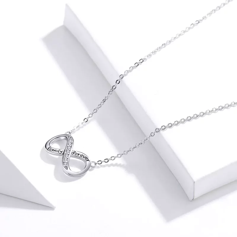 (imagen para) Collar Pandora Style Plata Amor Ilimitado - SCN352 - Ver 3