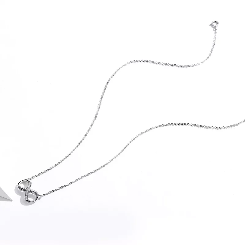 (imagen para) Collar Pandora Style Plata Amor Ilimitado - SCN352 - Ver 4