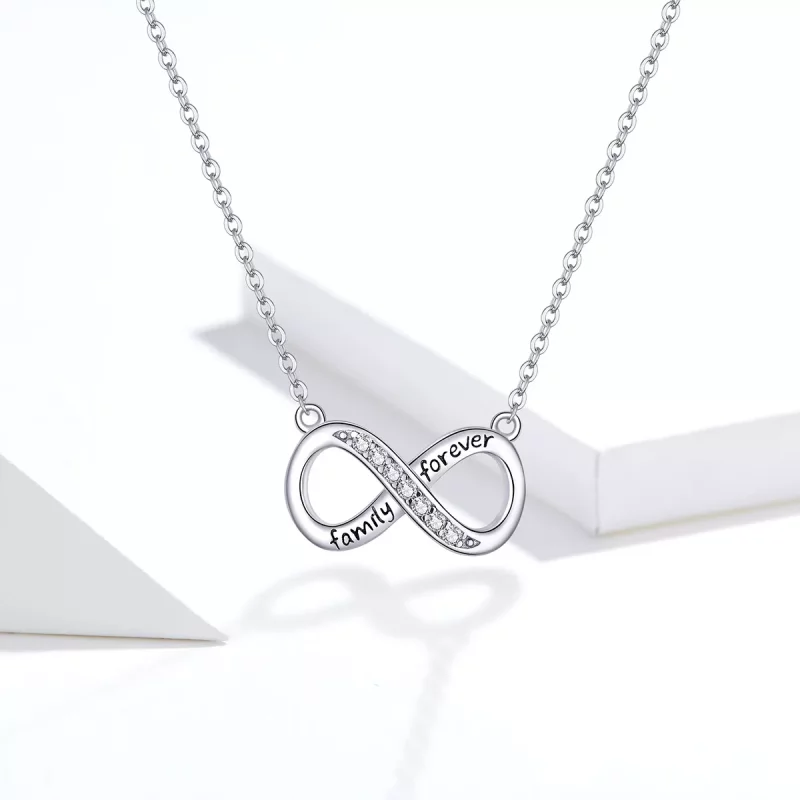 (imagen para) Collar Pandora Style Plata Amor Ilimitado - SCN352 - Ver 5