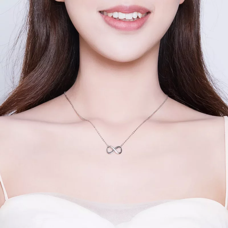 (imagen para) Collar Pandora Style Plata Amor Ilimitado - SCN352 - Ver 7