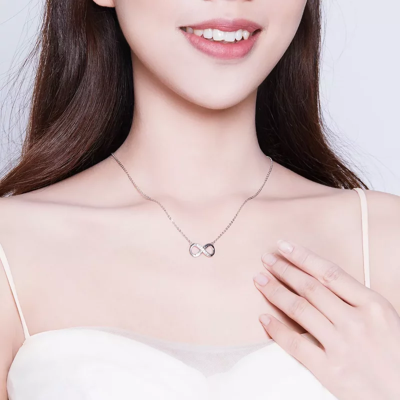 (imagen para) Collar Pandora Style Plata Amor Ilimitado - SCN352 - Ver 8