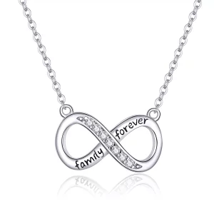(imagen para) Collar Pandora Style Plata Amor Ilimitado - SCN352