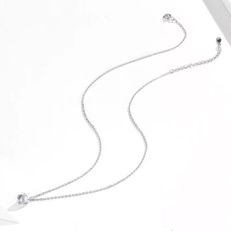 (imagen para) Collar plateado de estilo Pandora - SCN355 - Ver 5