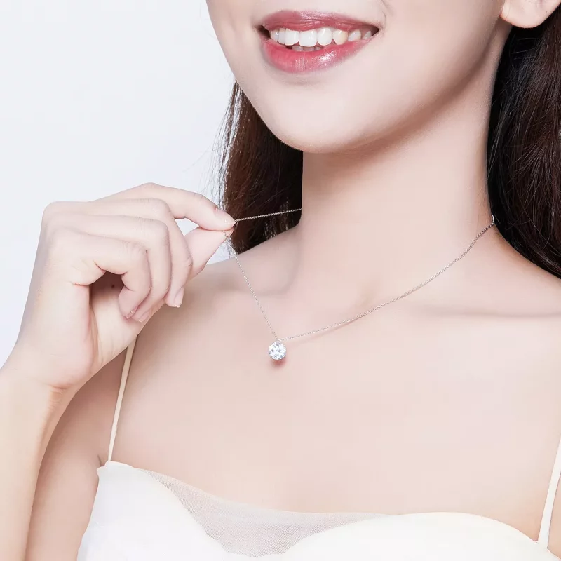 (imagen para) Collar plateado de estilo Pandora - SCN355 - Ver 7