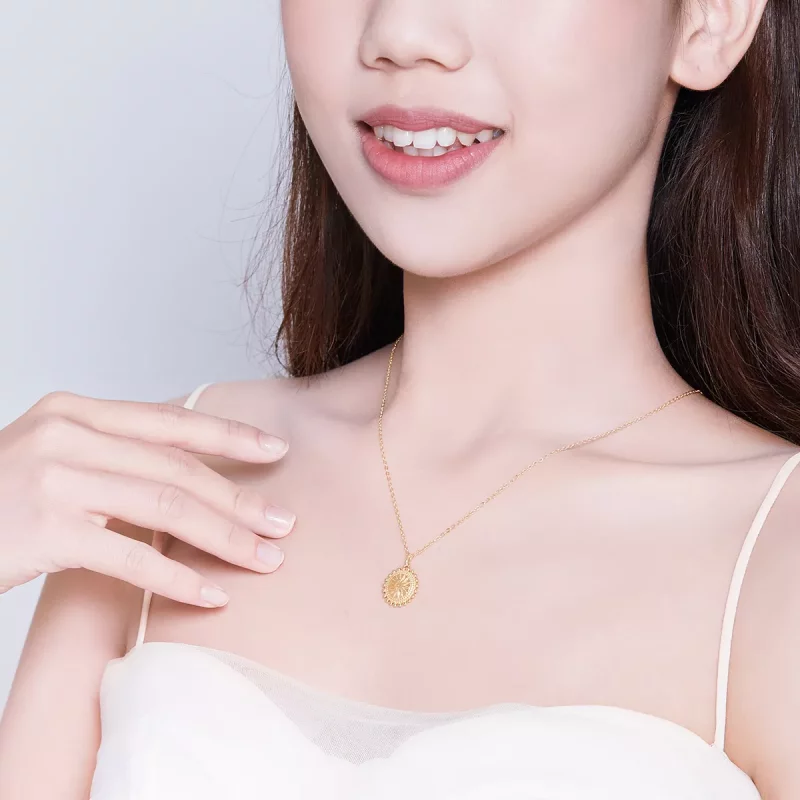 (imagen para) Collar plateado estilo Pandora con estrellas - SCN353 - Ver 6