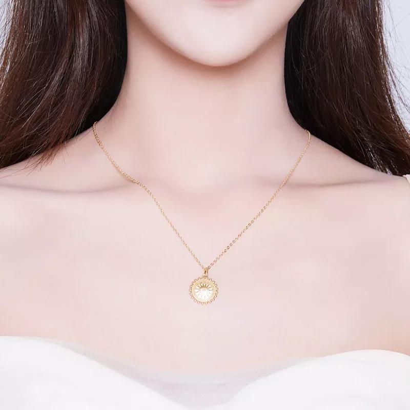 (imagen para) Collar plateado estilo Pandora con estrellas - SCN353 - Ver 7