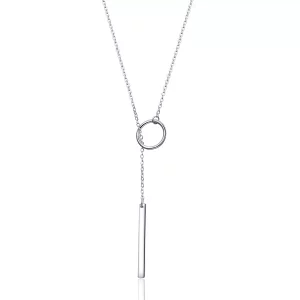 (imagen para) Collar sencillo de estilo Pandora en plata - SCN304