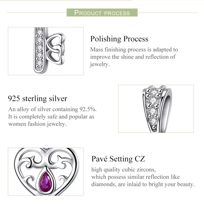 (imagen para) Estilo Pandora Plata El Llavero de la Felicidad Colgante - SCC791 - Ver 7
