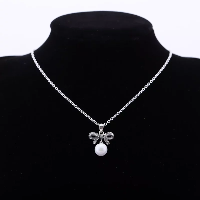 (imagen para) Bow Silver Pendant 390380P-70 Collares y colgantes - Ver 2