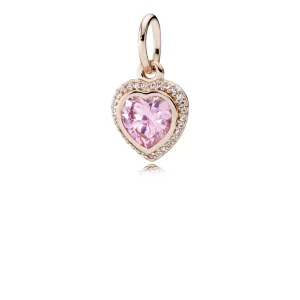 (imagen para) Colgante Amor chispeante rosa