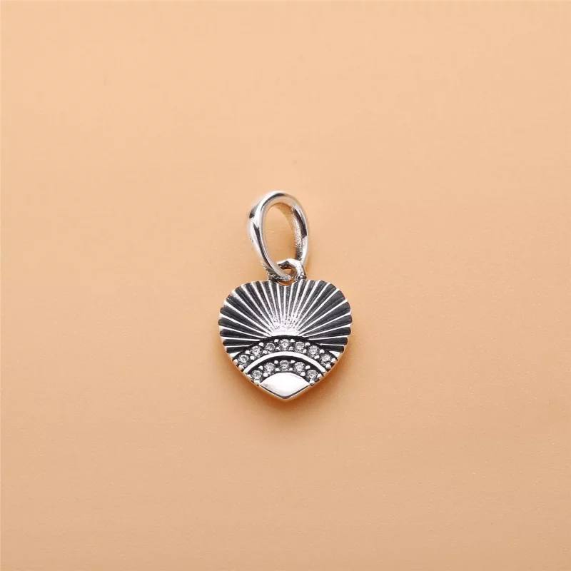 (imagen para) Colgante en plata de ley Abanico de Amor - PANDORA - Ver 2
