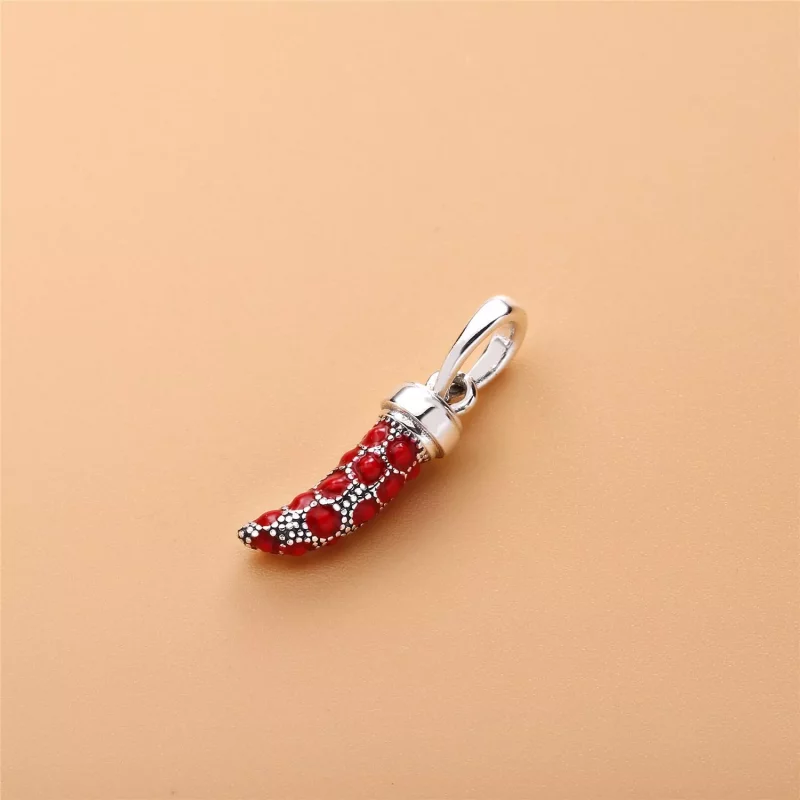 (imagen para) Colgante en plata de ley Amuleto rojo - PANDORA - Ver 2