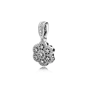 (imagen para) Colgante Gota de Floral cristalizado Collares y colgantes