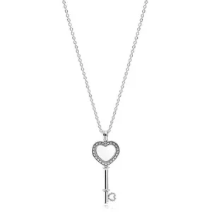 (imagen para) Colgante Locket en plata de ley Llave de mi Corazón pequeño - PANDORA