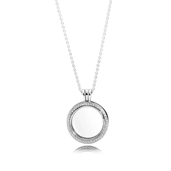 (imagen para) Colgante Locket Brillante en plata de ley - PANDORA