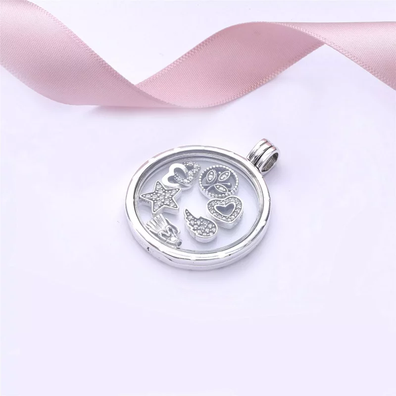 (imagen para) Colgante Locket PANDORA grande con Petite - Ver 2