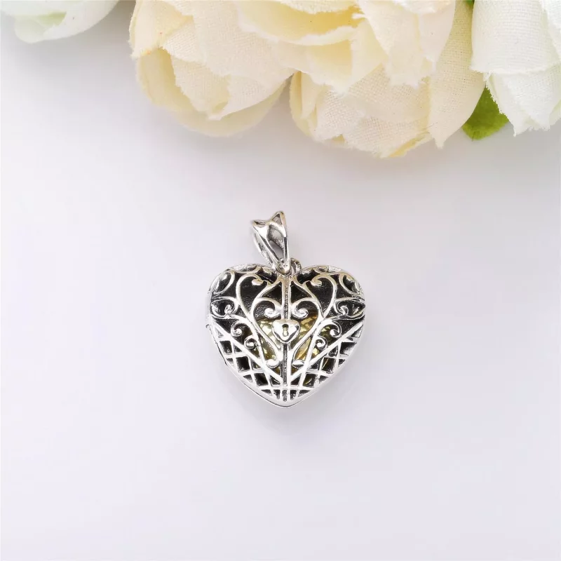(imagen para) Colgantes en plata de ley corazon vintage PANDORA - Ver 2