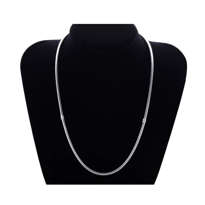(imagen para) Collar cierre PANDORA en plata de ley - Ver 4