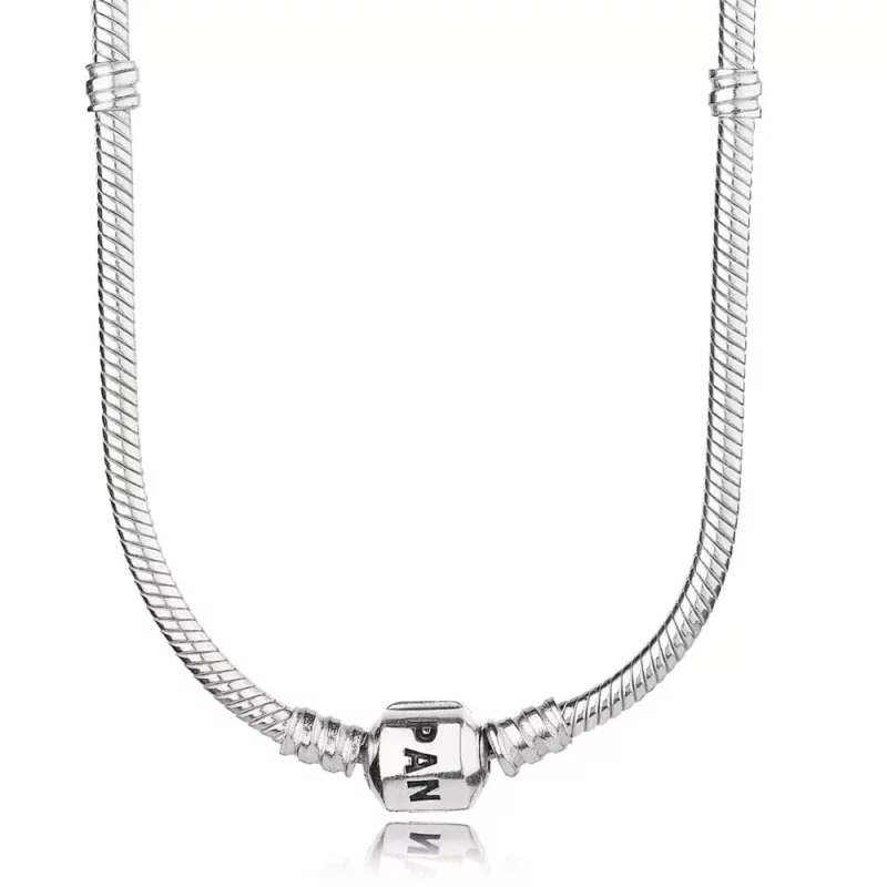 (imagen para) Collar cierre PANDORA en plata de ley