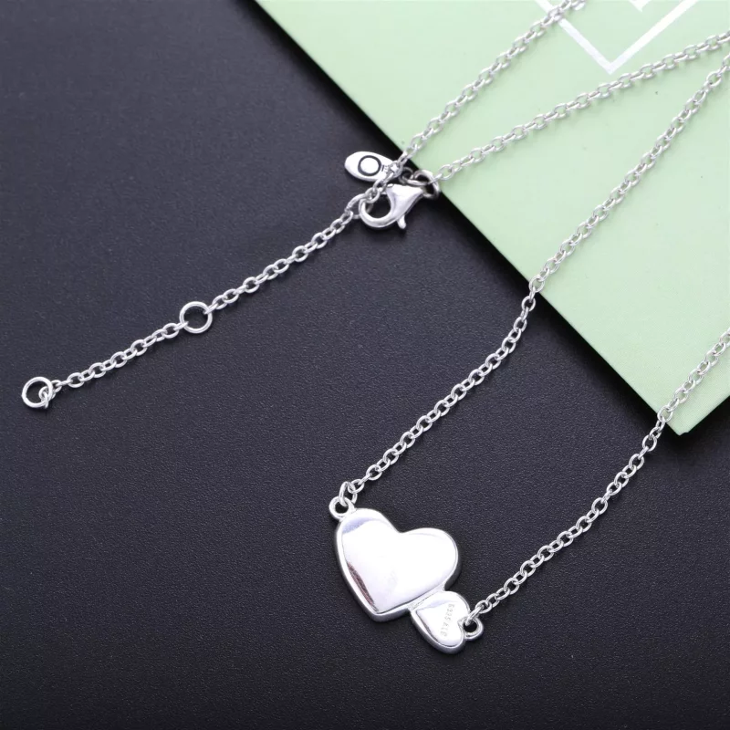 (imagen para) Collar Corazones dobles luminosos - Ver 2