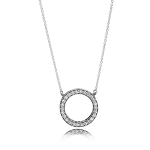 (imagen para) Collar Círculo, CZ claro