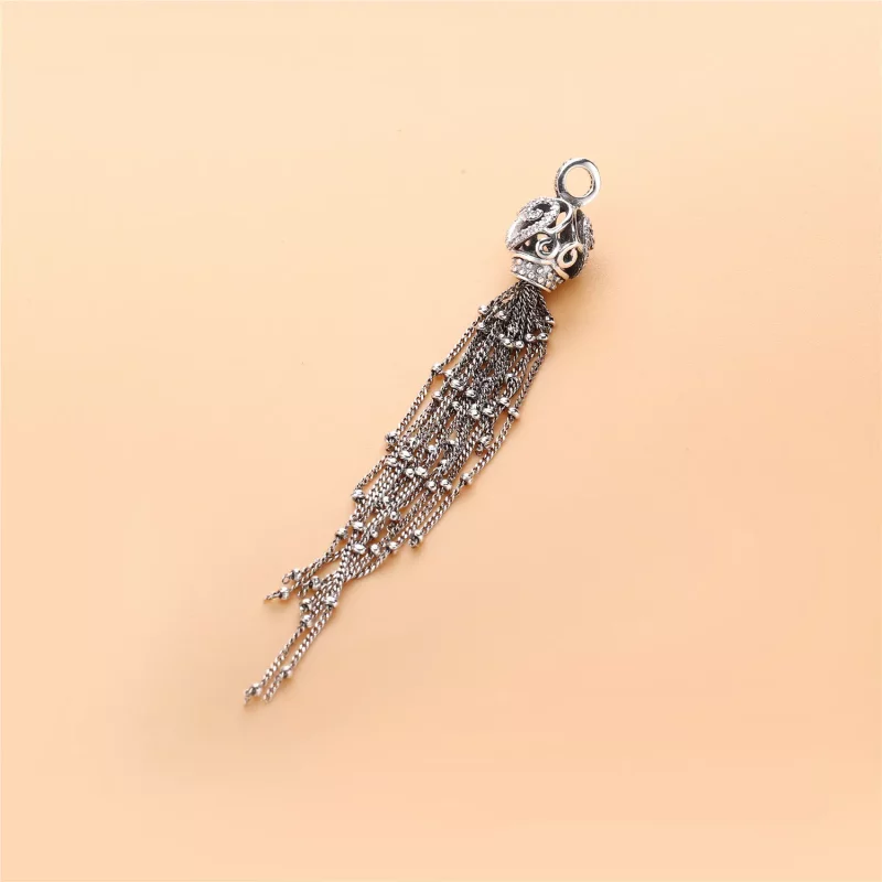 (imagen para) Collar en plata de ley Borla Encantada - PANDORA - Ver 3