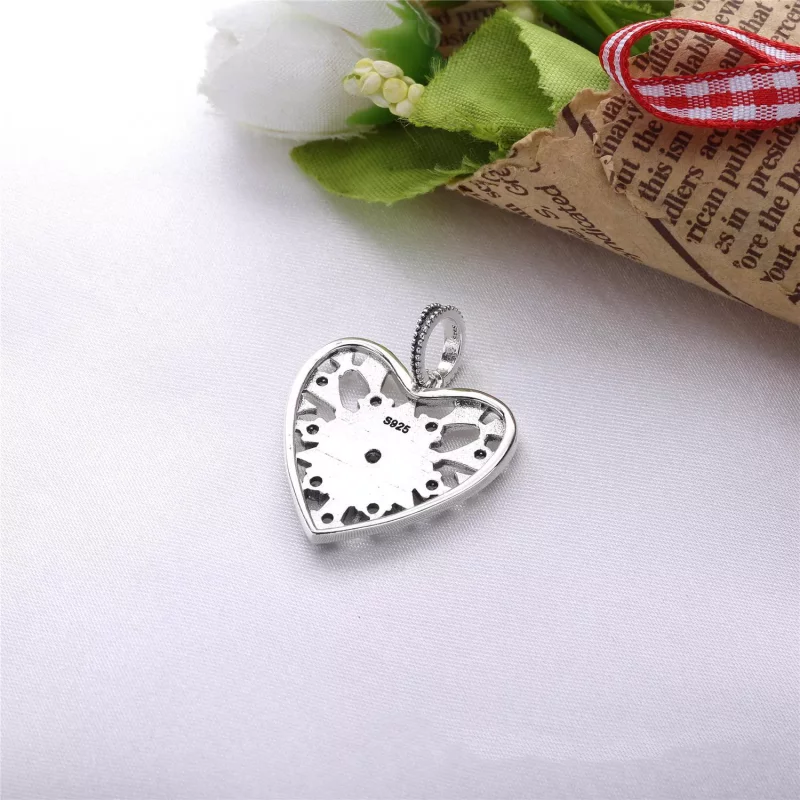 (imagen para) Collar en plata de ley Corazón de Invierno - PANDORA - Ver 3