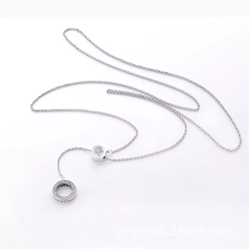 (imagen para) Collar en plata de ley Firma PANDORA - Ver 3