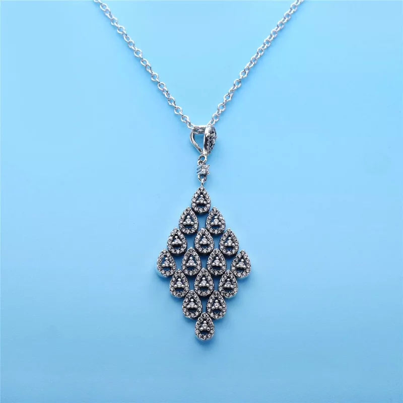 (imagen para) Collar en plata de ley Glamour en Cascada - PANDORA - Ver 4