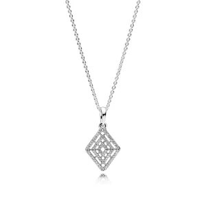 (imagen para) Collar en plata de ley Líneas Geométricas - PANDORA