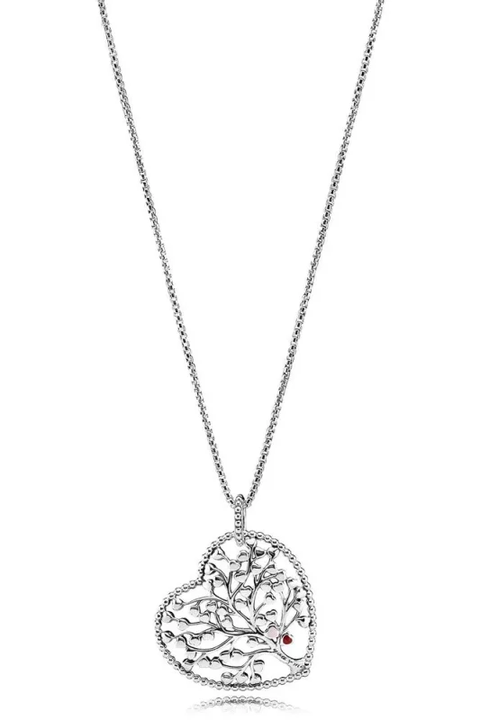 (imagen para) Collar en plata de ley Árbol de Amor - PANDORA