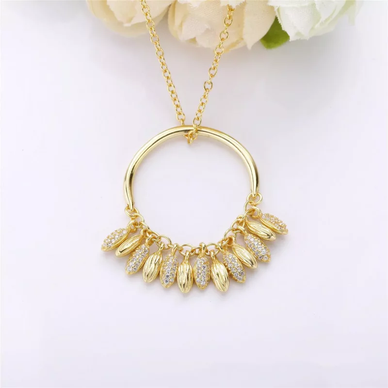 (imagen para) Collares con colgante Edici&oacute;n Limitada C&iacute;rculo de Semillas PANDORA - Ver 3
