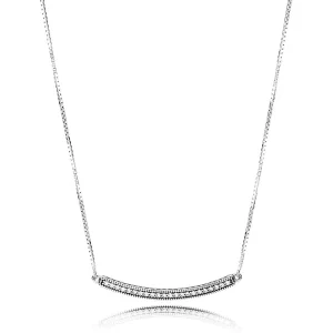 (imagen para) Collares con colgante en plata de ley Corazones de Bar PANDORA PANDORA