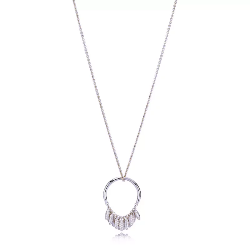 (imagen para) Collares con colgante en plata de ley C&iacute;rculo de semillas PANDORA