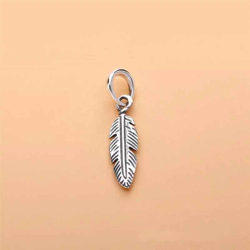 (imagen para) Colgante en plata de ley Pluma Espiritual - PANDORA - Ver 2