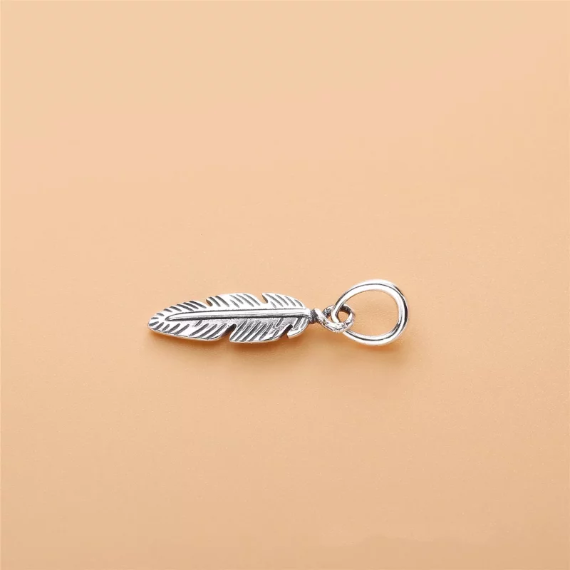(imagen para) Colgante en plata de ley Pluma Espiritual - PANDORA - Ver 3